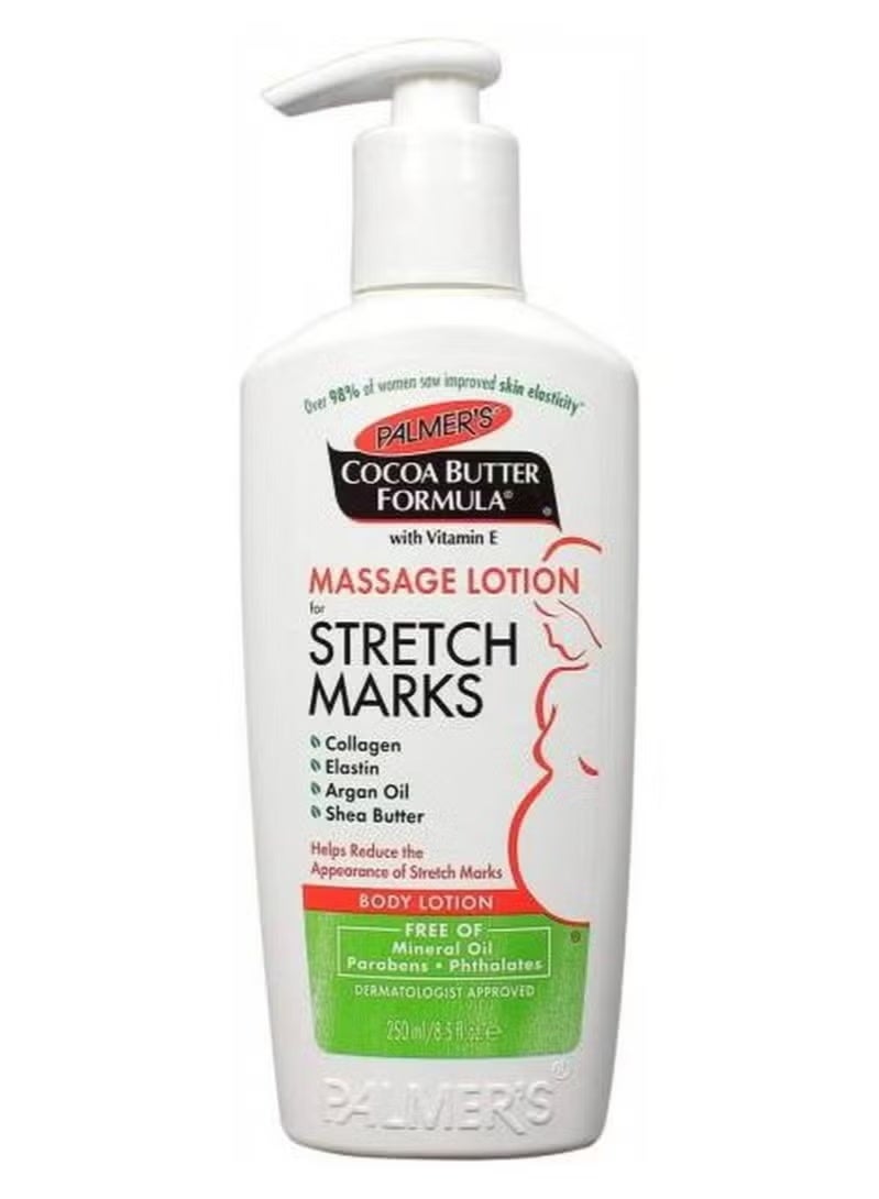 لوشن تدليك الجسمللتخلص من علامات تمدد البشرة بتركيبة زبدة الكاكاو 250ملليلتر